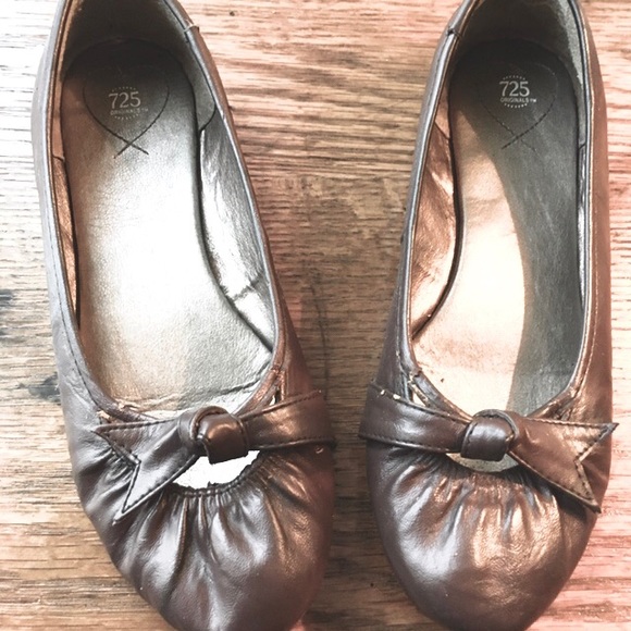 Brown ballet flats - Picture 4 of 7